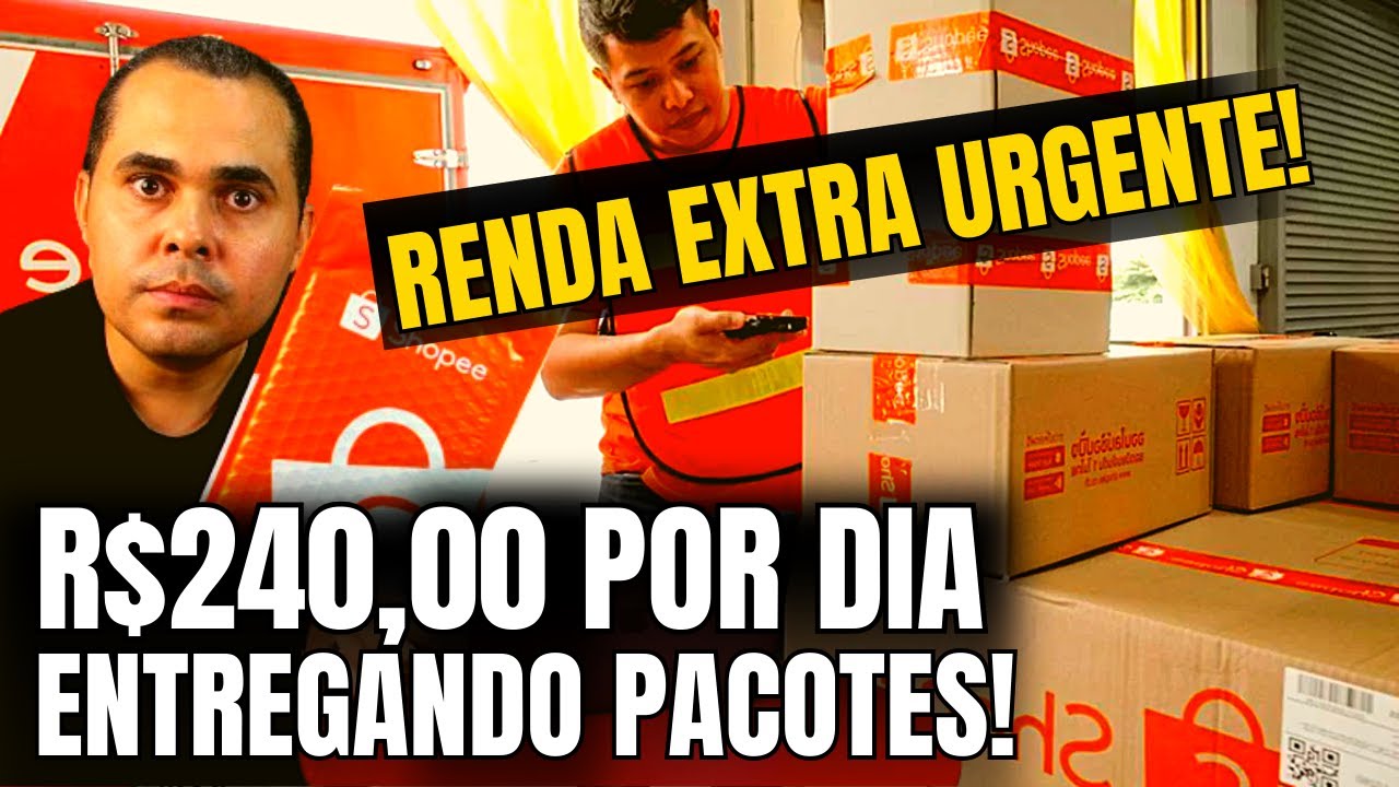 Renda Extra R Por Dia Entregando Pacotes Da Shopee E Mercado