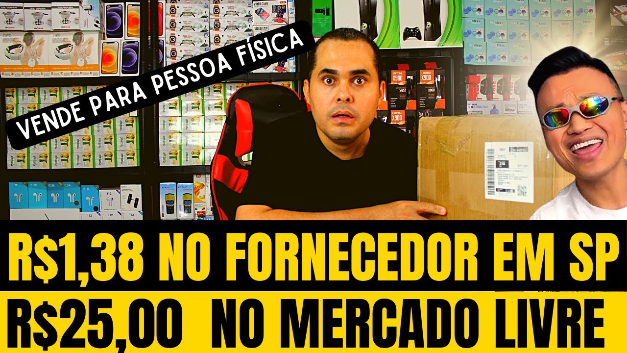 Shopee e Mercado Livre ou loja física Pague R 1 38 e venda por R 25 00