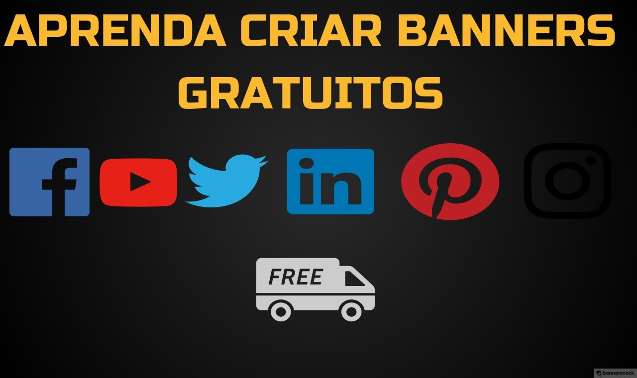 Como criar banners grátis | Capa YouTube, Facebook e outras redes sociais
