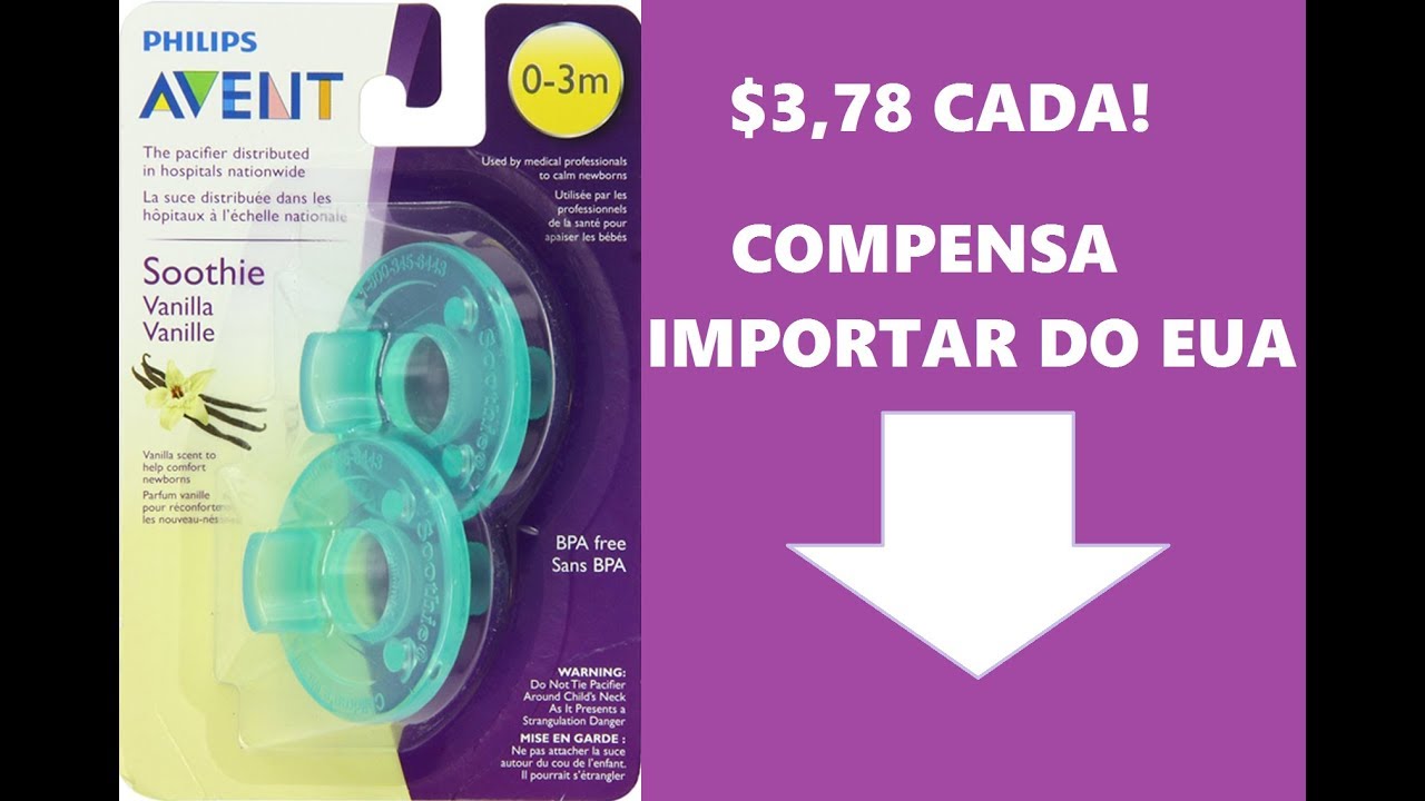 🚼Chupeta calmante Avent Soothie Philips – Importe dos EUA por $3,78