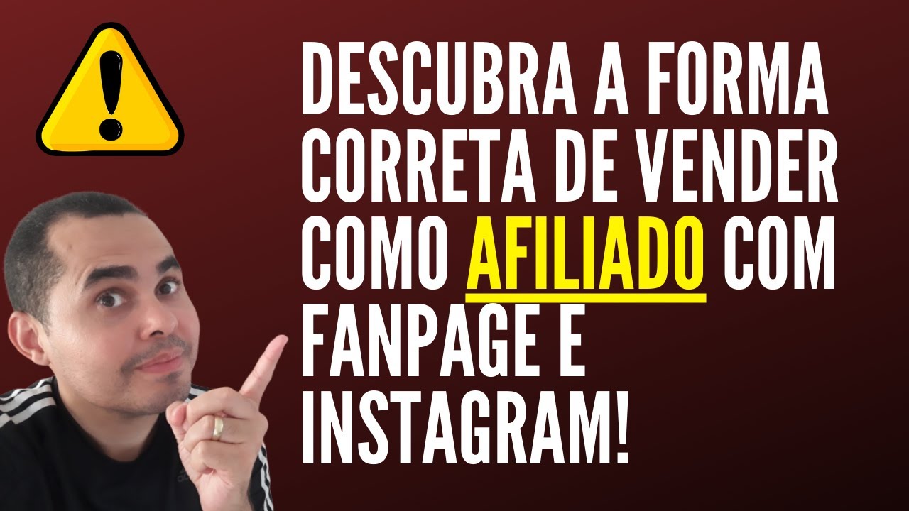 Como vender como afiliado da Hotmart com Fanpage e Instagram | Serve para Monetizze e Eduzz também