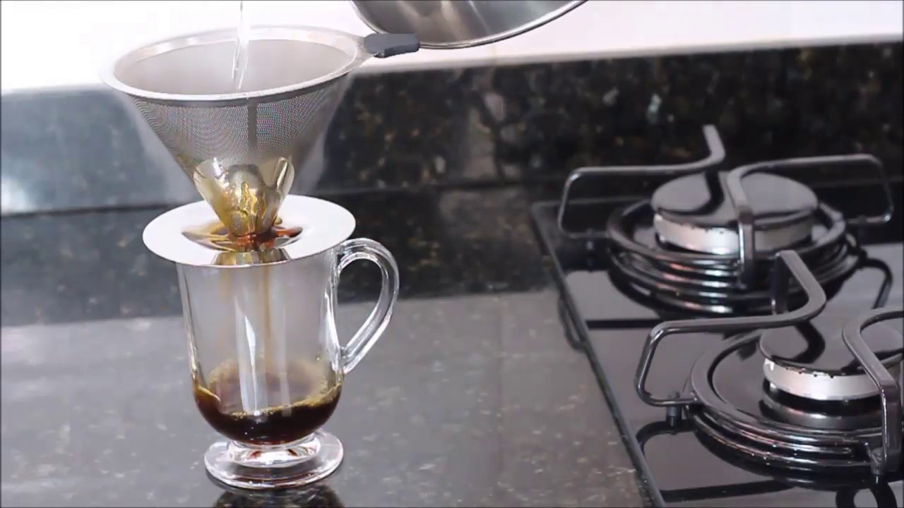 DropShipping NACIONAL – COADOR DE CAFÉ AÇO E INOX QUE NÃO PRECISA FILTRO DE PAPEL (103)