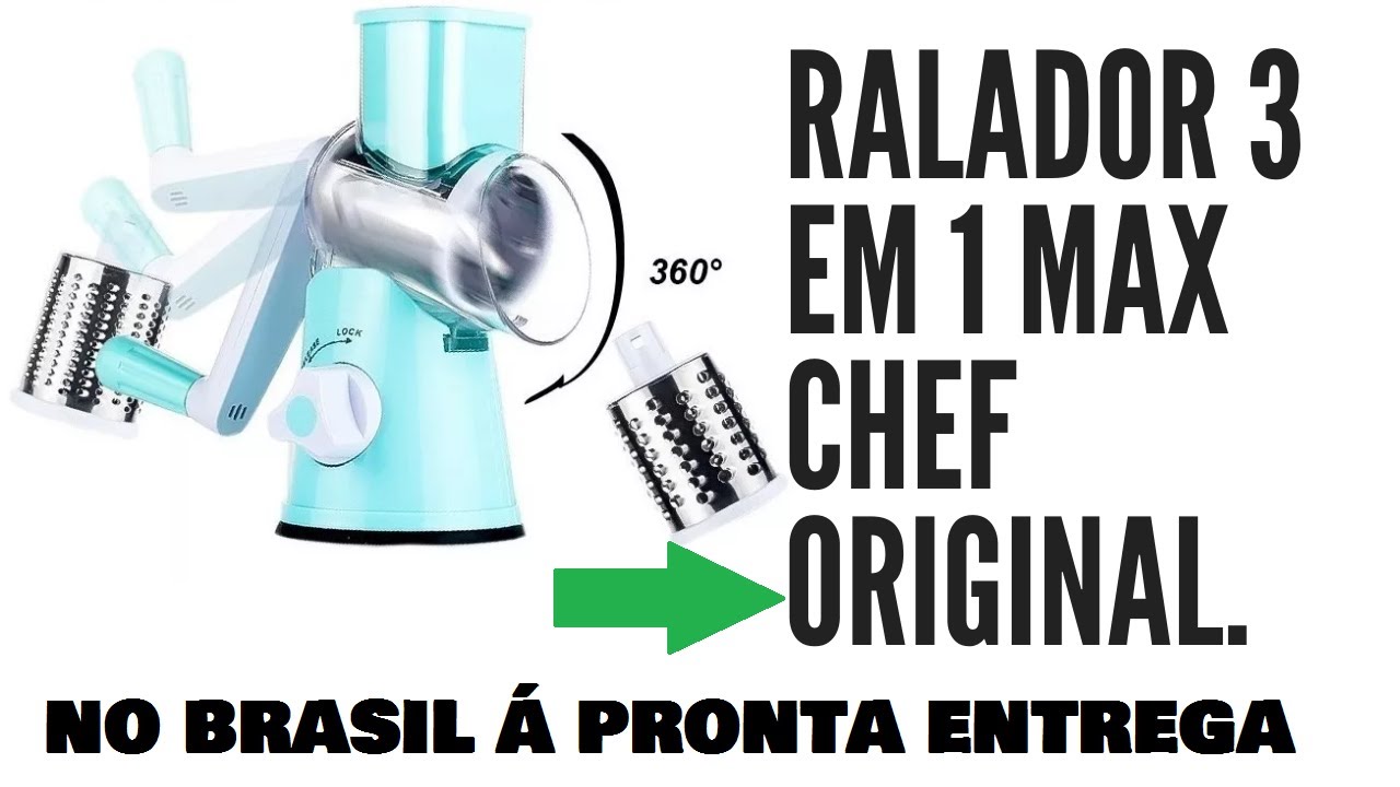 Ralador 3 em 1 Max Chef ORIGINAL | DropShipping NACIONAL