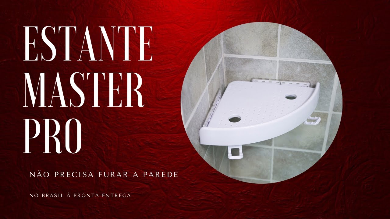 ESTANTE MASTER PRO ORIGINAL – PRATELEIRA DE CANTO QUE NÃO PRECISA FURAR A PAREDE