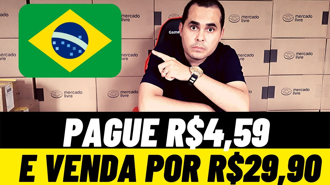 🔴 Ganhe dinheiro com produtos R$4,59 vendendo por R$29,90 no Mercado Livre com fornecedor brasileiro
