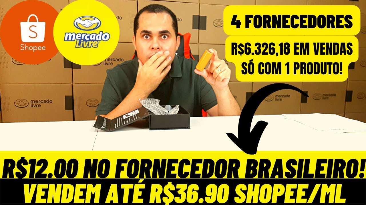 Ganhe Dinheiro! Produto de R$12.00 em fornecedor é vendido por até R$34.90 na Shopee e MercadoLivre