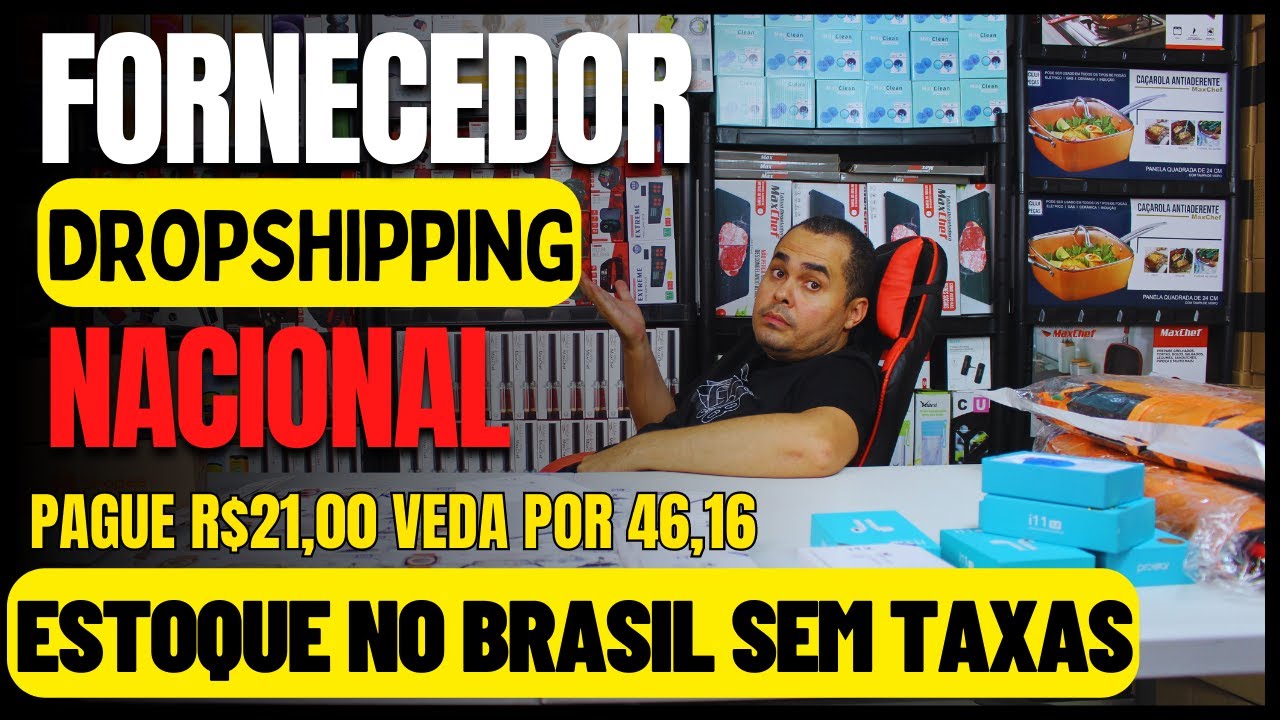 🔴SEM TAXAS DE IMPORTAÇÃO!Pague R$21,00 venda por R$46,16 DropShipping Nacional MercadoLivre e Shopee