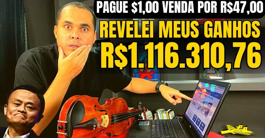 Pague $1,00 venda por R$47,00 produto me gerou R$1.116.310,76 SEM SHOPEE E SEM MERCADO LIVRE