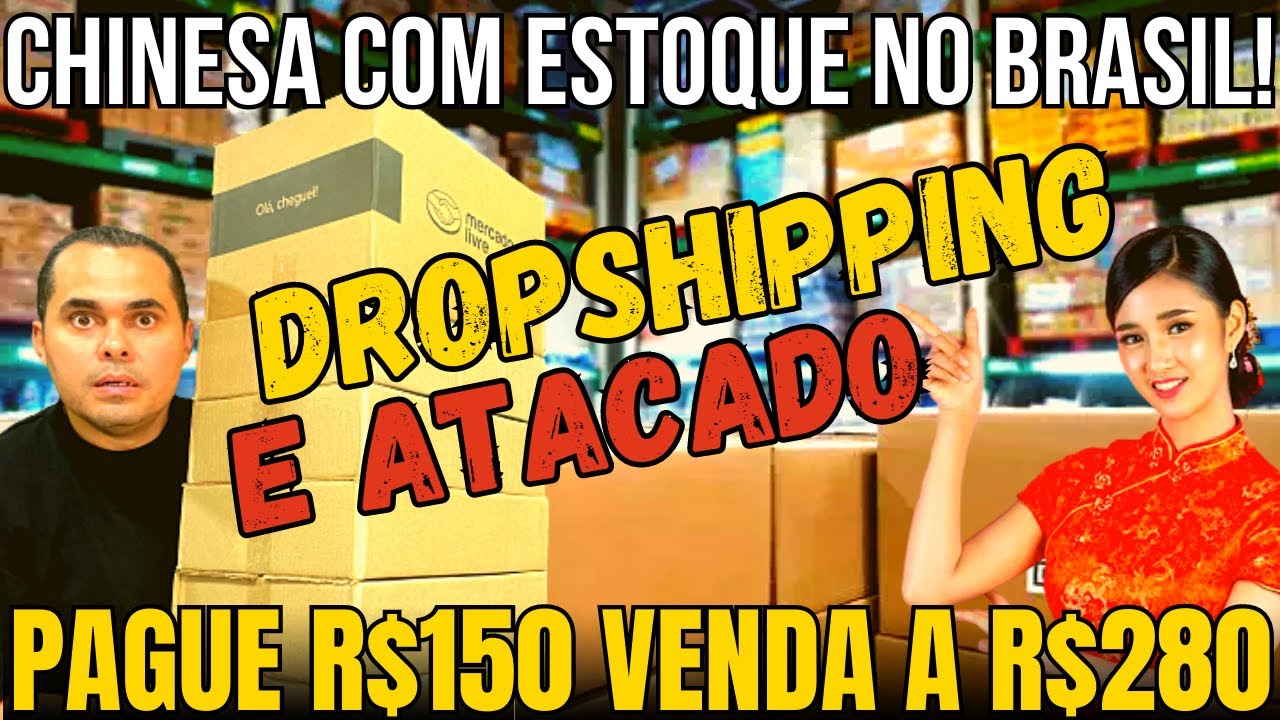 Pague R$150,00 venda a R$280,00 Fornecedora Chinesa com estoque no Brasil! SHOPEE E MERCADO LIVRE