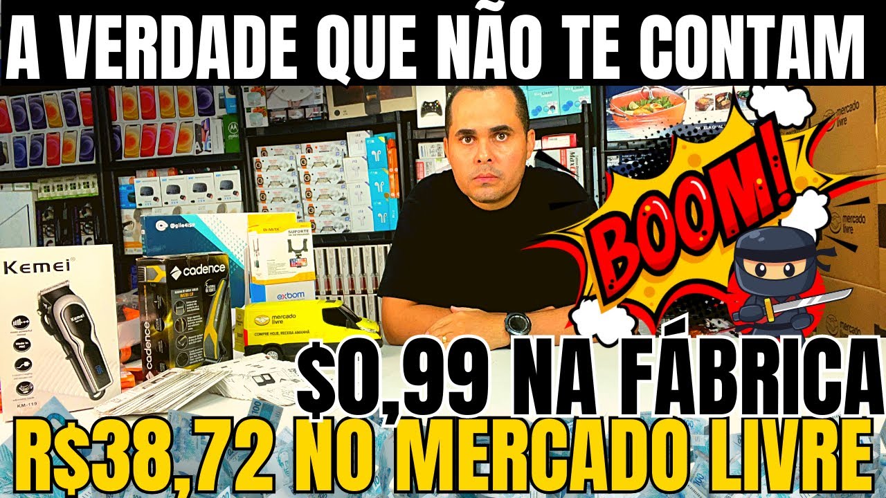 Produto de $0,99 na fábrica sendo vendido por R$38,72 no Mercado Livre! A VERDADE sobre Shopee e ML