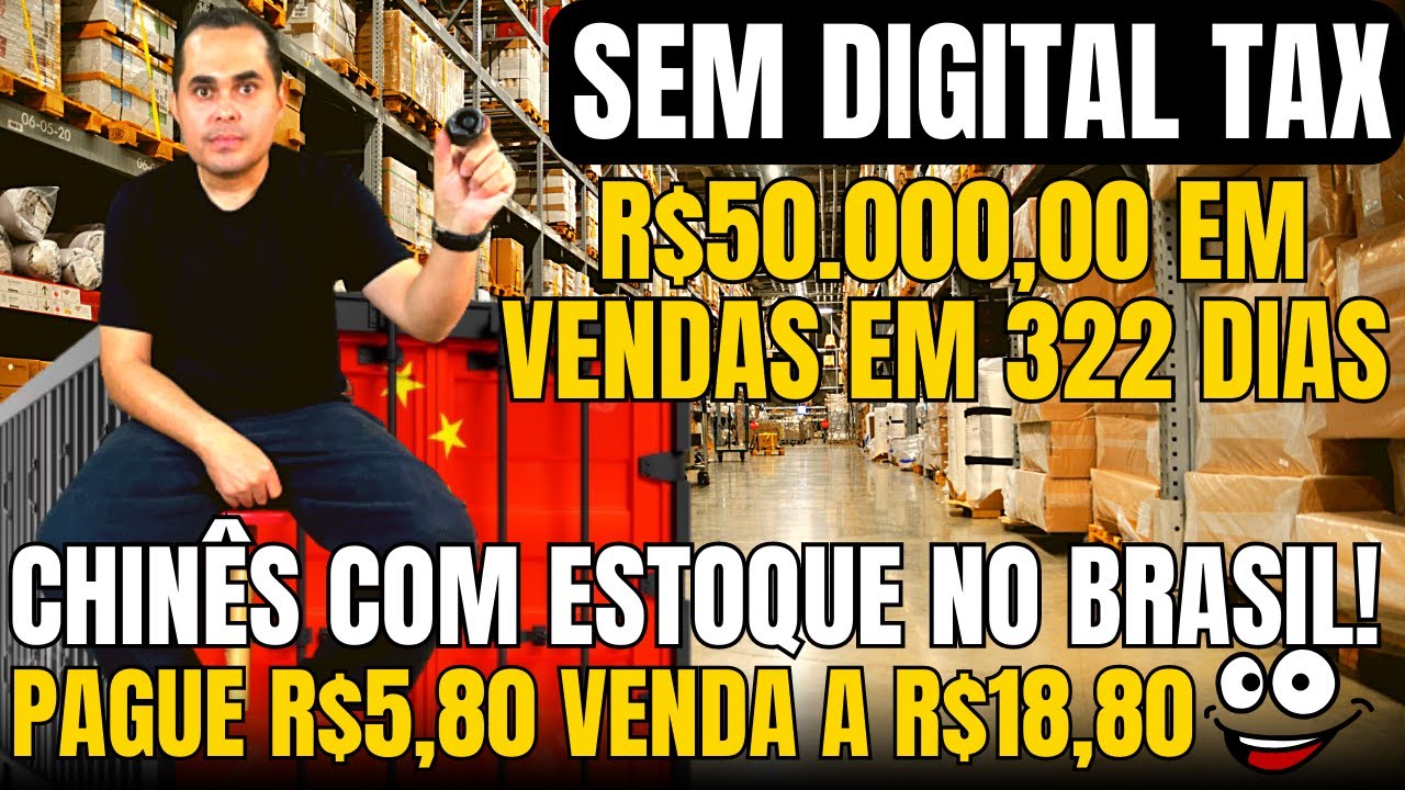 R$50.000,00 com 1 produto no MercadoLivre! Não pague TAXAS DE IMPORTAÇÃO DIGITAL TAX! ESTOQUE BRASIL