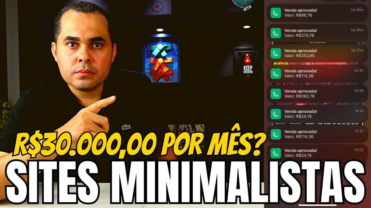 💣SITES MINIMALISTAS FUNCIONAM? De R$50,00 a R$300,00 por dia! A verdade sobre ganhar 100k com sites