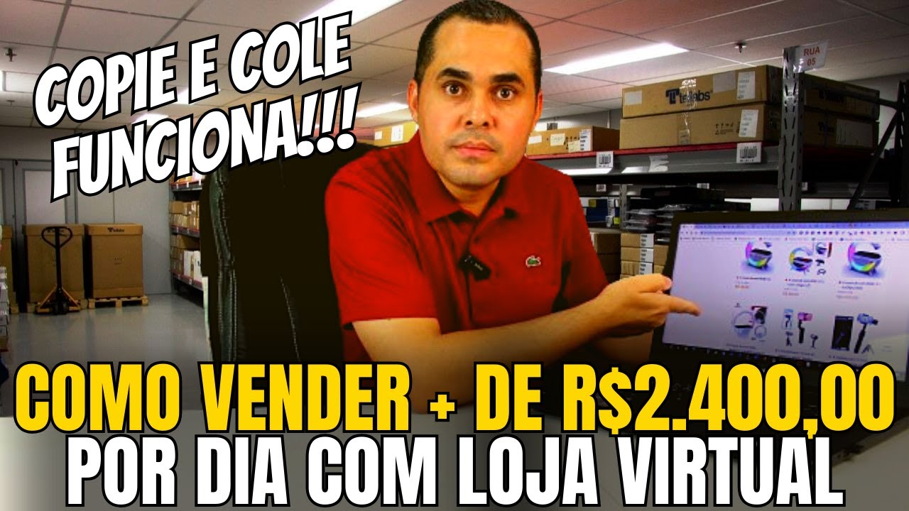Como vender R$2.400,00 POR DIA com loja virtual e parar de depender da Shopee e Mercado Livre