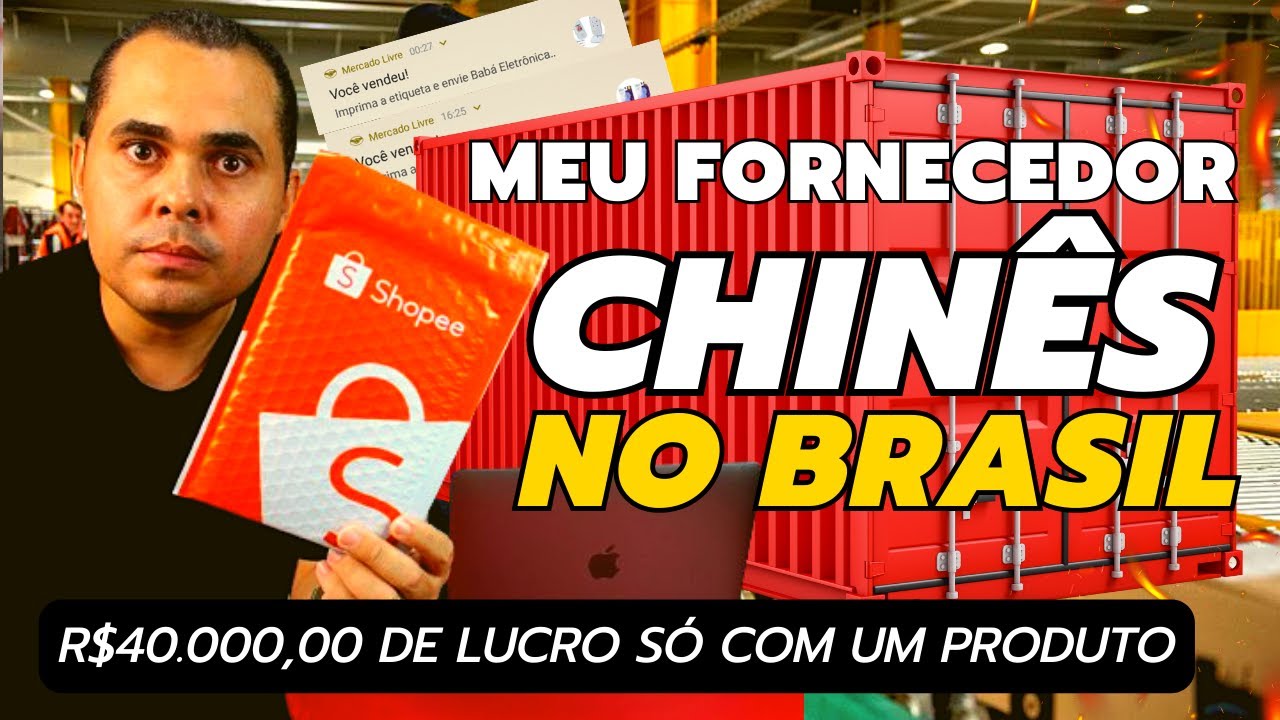 Meu fornecedor Chinês com ESTOQUE NO BRASIL! Pague R$126 venda por R$208 no Mercado Livre e Shopee
