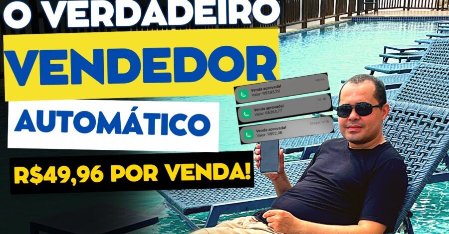 O verdadeiro VENDEDOR AUTOMÁTICO pagando a 9 anos R$50,00 por venda! Faça junto com a Shopee e MELI