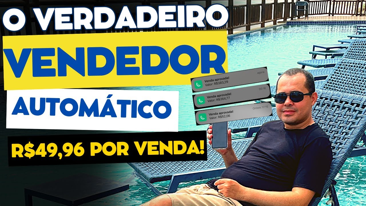 O verdadeiro VENDEDOR AUTOMÁTICO pagando a 9 anos R$50,00 por venda! Faça junto com a Shopee e MELI