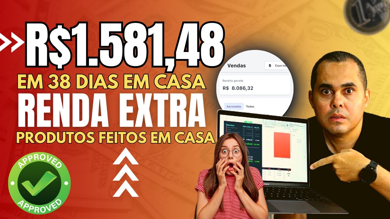 R$1.538,48 de RENDA EXTRA em 38 dias! Produto feito em casa que pode ser vendido no Mercado Livre