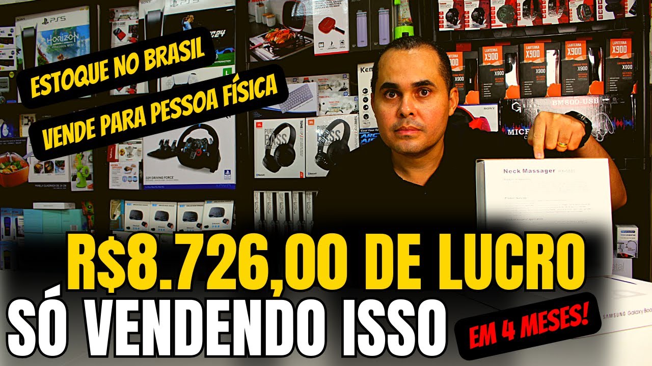 Ele ganhou R$8.726,00 no MercadoLivre em 4 meses! Descubra o que vender pra ganhar dinheiro online