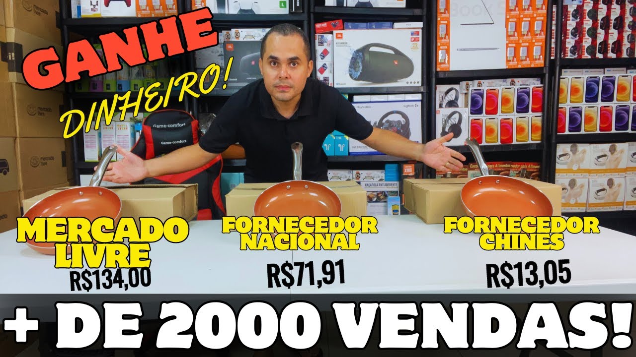 +DE 2000 vendas! Como vender no Mercado Livre em 4 passos comprando por R$71,91 e vendendo por R$134