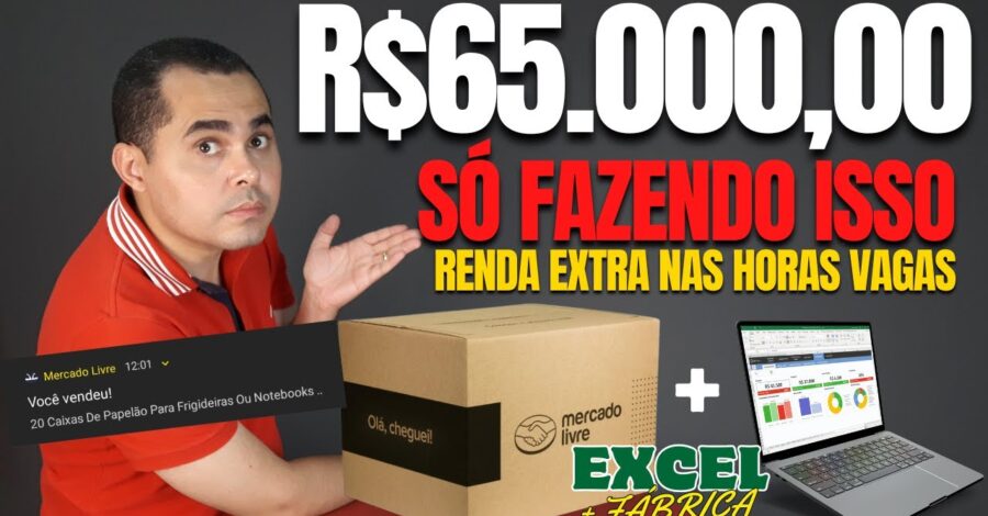 RENDA EXTRA! R$1.250,00 por mês com produto que dá para fazer pelo celular e vender no Mercado Livre