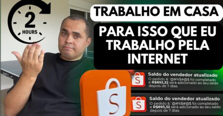 (2h Por dia) Para isso você precisa trabalhar pela internet! Shopee,Mercado Livre, Kiwify