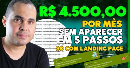 5 Passos para ganhar R$4.500,00 por mês com LANDING PAGES sem usar Shopify, Shopee ou Mercado Livre