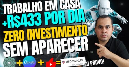Aprenda como ganhar R$433,00 POR DIA SEM INVESTIMENTO! Sem aparecer! Sem Shopee nem Tigrinho!