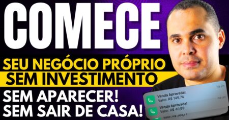 Comece seu próprio negócio com R$0,00 fazendo RENDA EXTRA em casa SEM APARECER sem Shopee ou produto