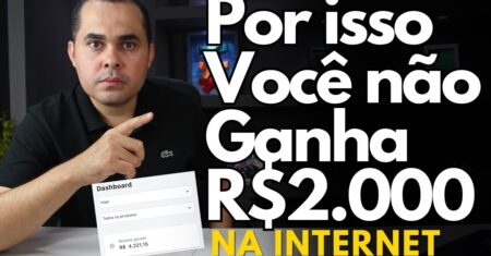 É por isso que você não ganha R$2.000,00 por mês pela internet ainda! Shopify Shopee Mercado Livre