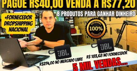 Fornecedores para revenda! Pague R$40,00 venda a R$77,20 no Mercado Livre +FORNECEDOR DROPSHIPPING