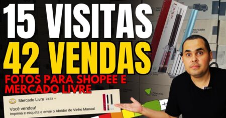 Fotos para Mercado Livre e Shopee! Tive 15 visitas e 42 vendas esse é um dos motivos pra vender mais