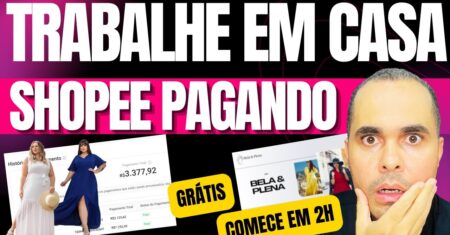 (me pagando todos os meses) Trabalhe em casa nas horas vagas para a Shopee SEM INVESTIR NEM APARECER