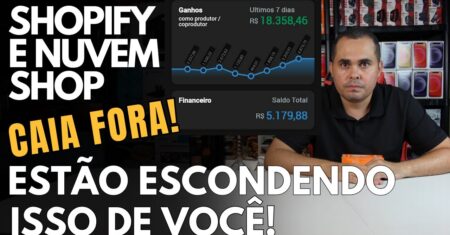R$979,59 por mês! Loja Virtual na Shopify ou NuvemShop?Você vai perder R$$$ nas 2 se não me ouvir