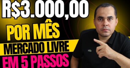 RENDA EXTRA SEM APARECER:Como fazer R$3.000,00 por mês no Mercado Livre em 5 passos indispensáveis