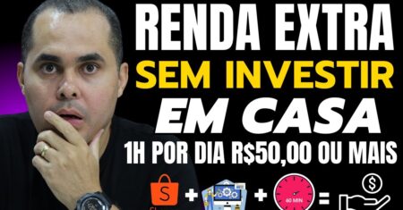 Renda Extra Sem Investimento:1h por dia usando a Shopee dá para ganhar +R$50,00 fazendo todos os dia