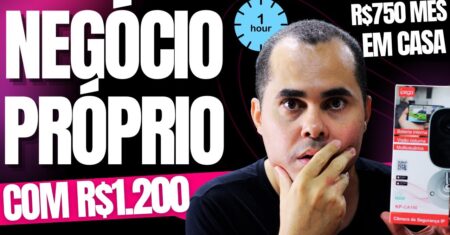 Seu próprio negócio com R$1.200,00 ganhando +R$750 por mês trabalhando em casa 2h por dia SEM CHEFE