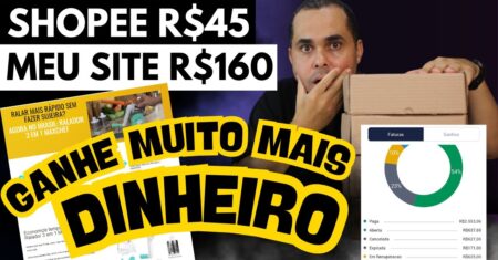 TRABALHE EM CASA: Descubra como ganhar até 255,56% a mais do que vender só na Shopee e Mercado Livre