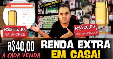 Trabalhe para você mesmo!Ganhe de R$15,00 a R$100,00 por dia com importados na Shopee e MercadoLivre
