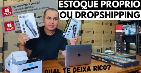 Estoque próprio ou DropShipping em 2026 no Mercado Livre e Shopee? Qual dá pra ganhar mais dinheiro