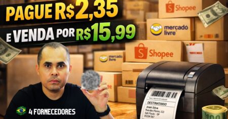 (4 FORNECEDORES) Onde comprar por R$2,35 e vender por R$15,99 no MercadoLivre Shopee e lojas físicas