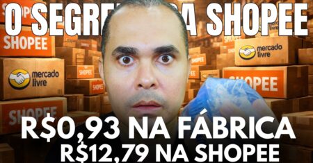 Produto de R$0,93 na fábrica sendo vendido por R$12,79 na Shopee! Aprenda criar um negócio próprio