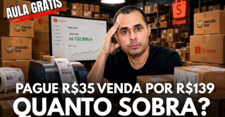 (Aula+Fornecedores GRÁTIS) Pague R$35 e venda por R$139: Quanto sobra de LUCRO ao vender na Shopee?