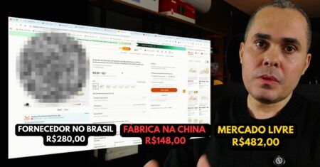 Comprar por R$280 no Brasil e vender por R$482 no Mercado Livre! Vale a pena importar da China?