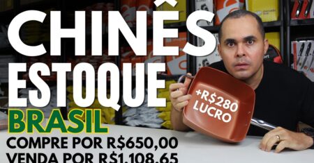 Compre por R$650,00 e venda por +R$1.000 no MercadoLivre e Shopee usando chinês com estoque BRASIL